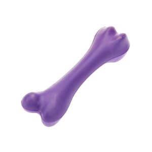Classic Pet Products Solid Rubber Bone Dog Toy - Small Purple