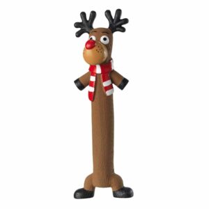 House of Paws Latex Christmas Reindeer Squeaky Dog Toy