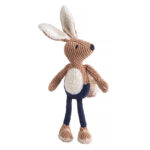 House of Paws Navy Tweed Hare Dog Toy
