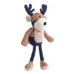 House of Paws Navy Tweed Stag Dog Toy