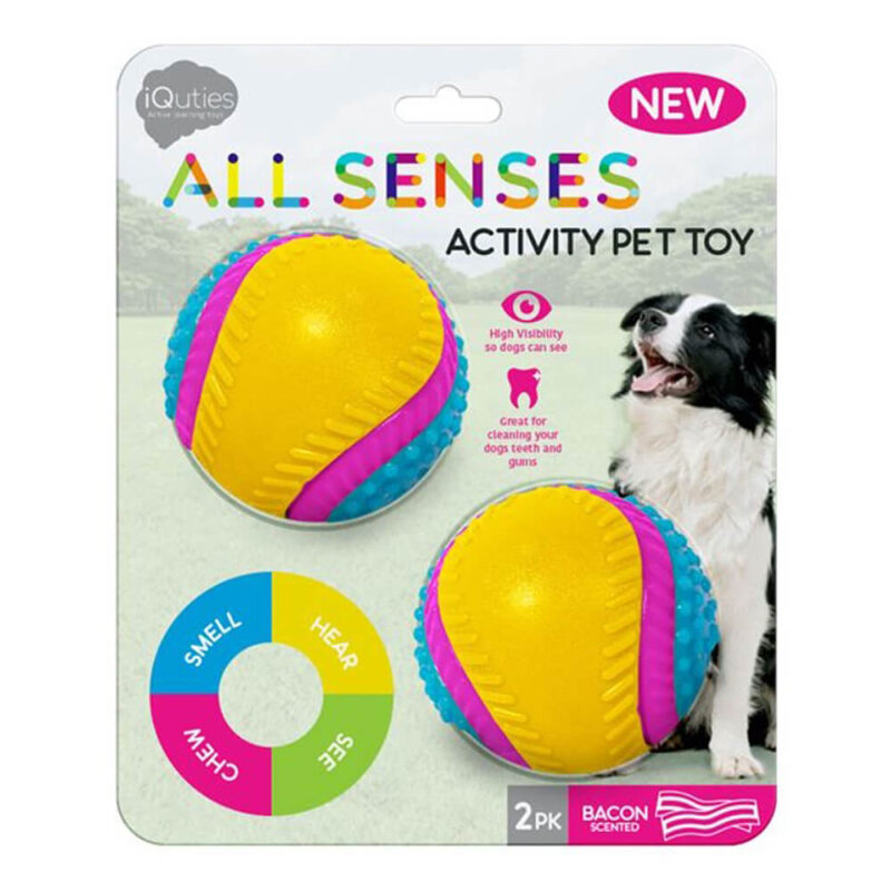 Pet Brands iQuties All Senses Activity Dog Toy - 2 pack