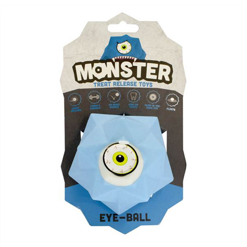 Pet Brands Monster Treat Release Dog Toy - Blue