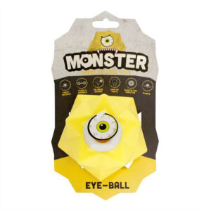 Pet Brands Monster Treat Release Dog Toy - Yellow