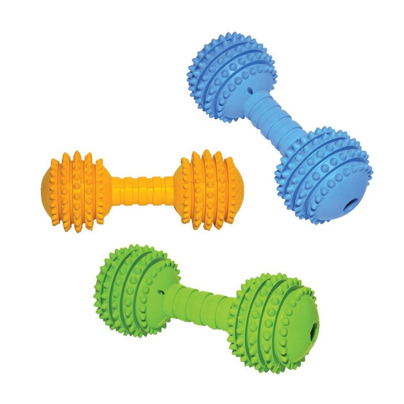 Rosewood Cyber Rubber Dumbell Dog Toy Large